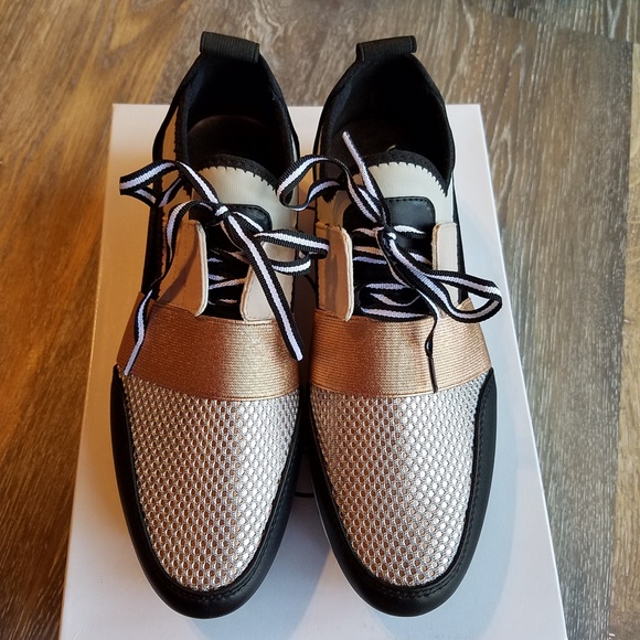 steve madden arctic rose gold sneakers